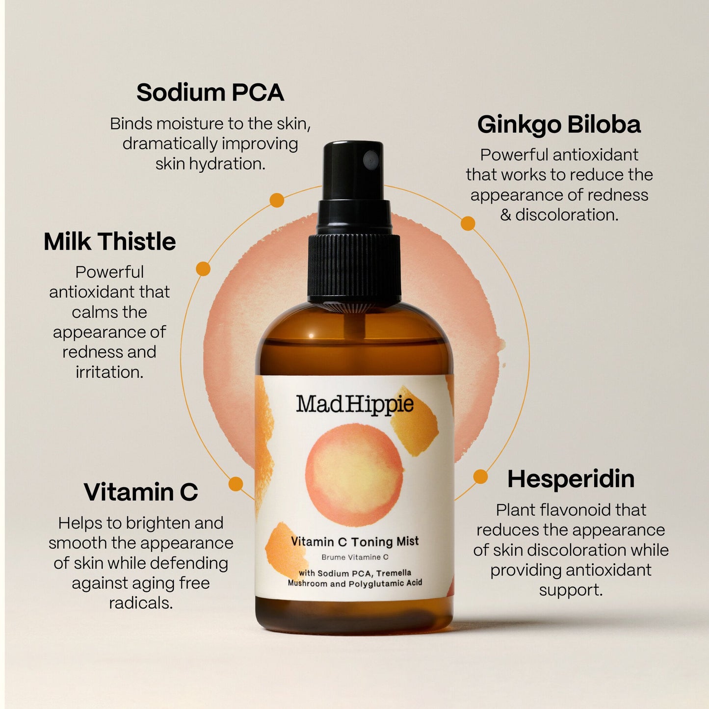 Mad Hippie - Vitamin C Toning Mist - 118ml
